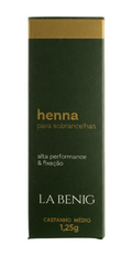 La Benig Henna para Sobrancelhas Castanho Medio Alta Fixacao 1,25g