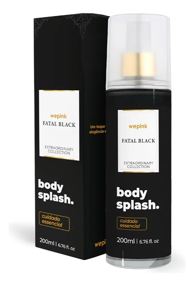Wepink Fatal Black Body Splash Colônia Amadeirado 200ml
