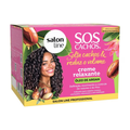 Salon Line SOS Cachos Creme Relaxante Solta Cachos Reduz Volume Antifrizz 200g