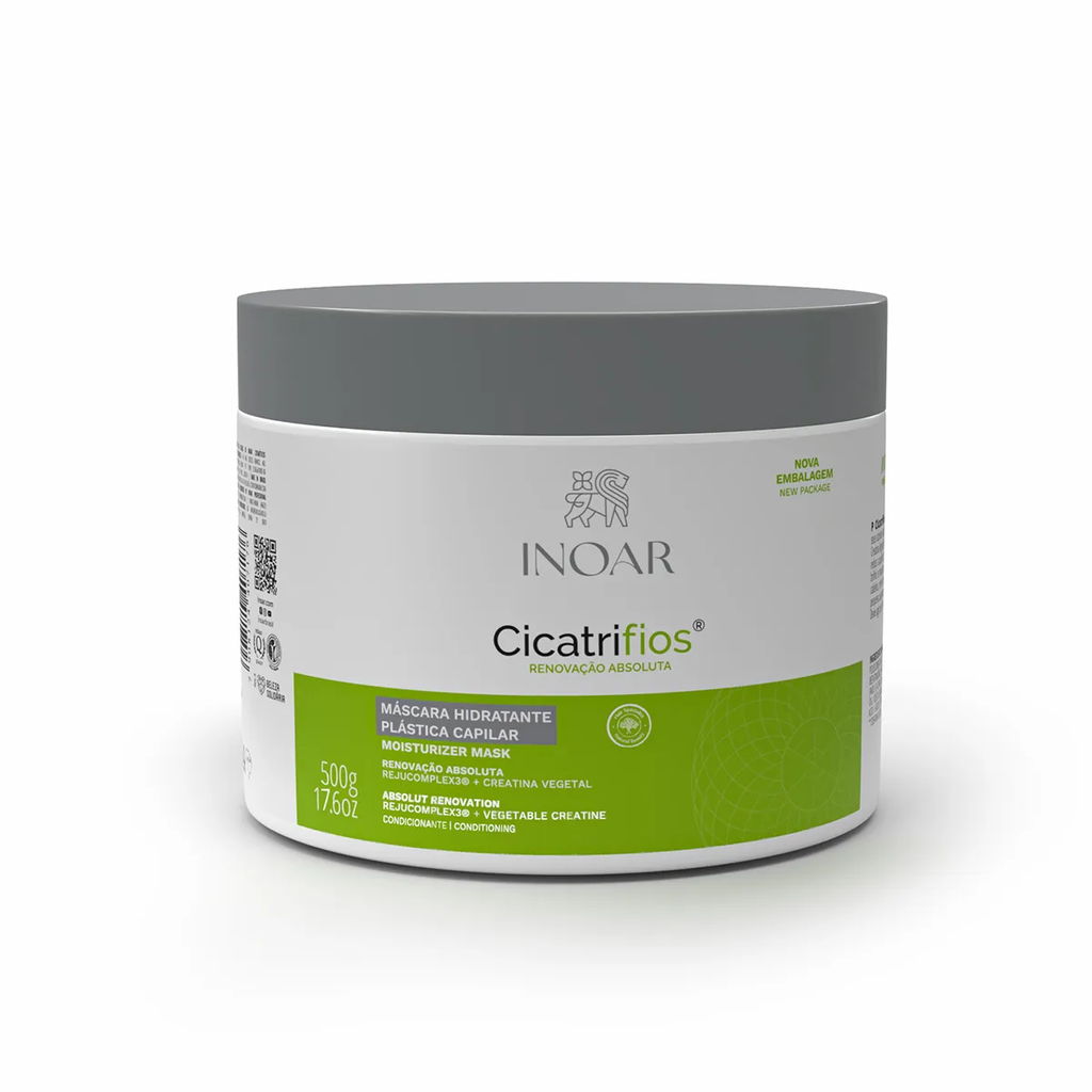 Inoar Cicatrifios Renovacao Absoluta Mascara Hidratante Plastica Capilar 500g