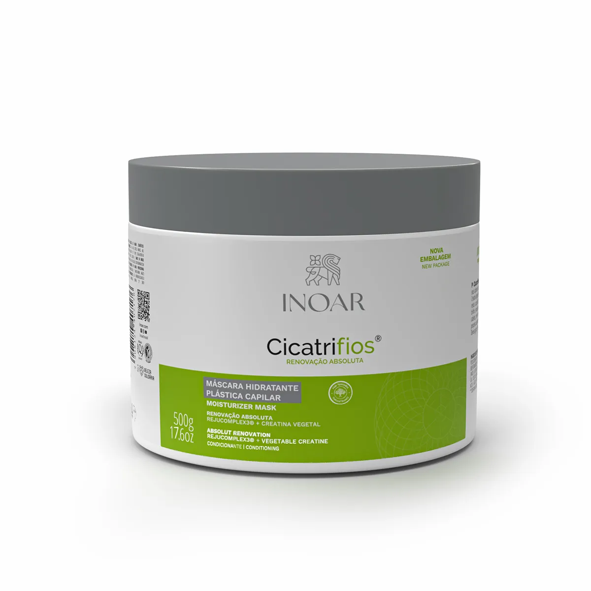 Inoar Cicatrifios Renovacao Absoluta Mascara Hidratante Plastica Capilar 500g
