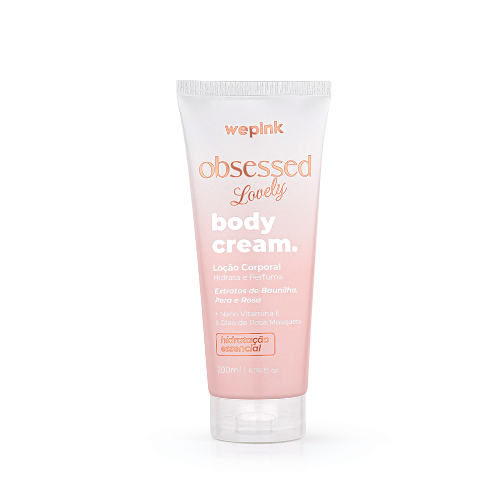 Body Cream Obsessed Lovely Wepink 200ml - bisnaga frente