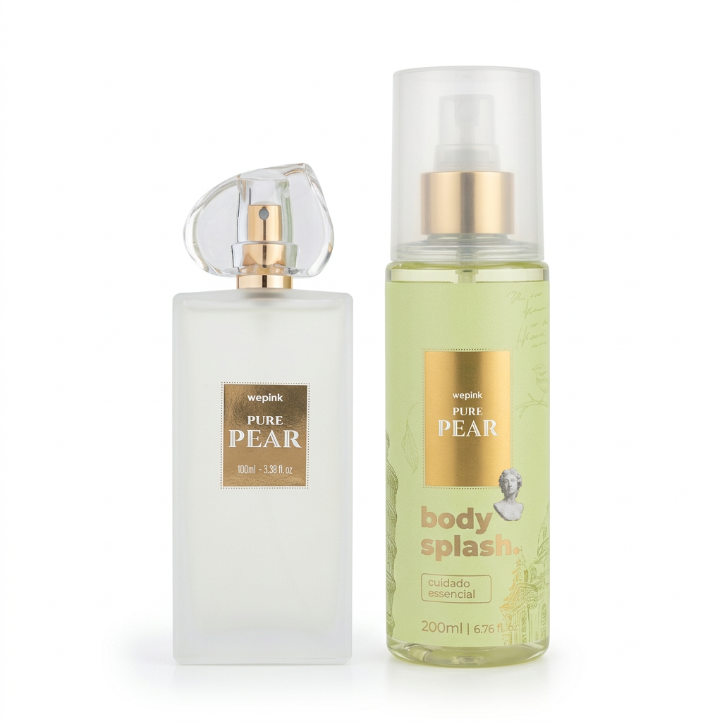 Kit Wepink Pure Pear colônia 100ml e body splash 200ml