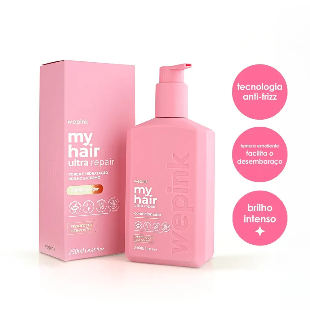 Wepink My Hair Ultra Repair Condicionador Reconstrutor Hidratante Cabelos Danificados 250ml