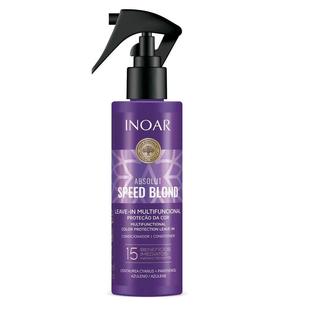 Inoar Absolut Speed Blond Leave-In Matizador Multifuncional 15 Beneficios 200ml