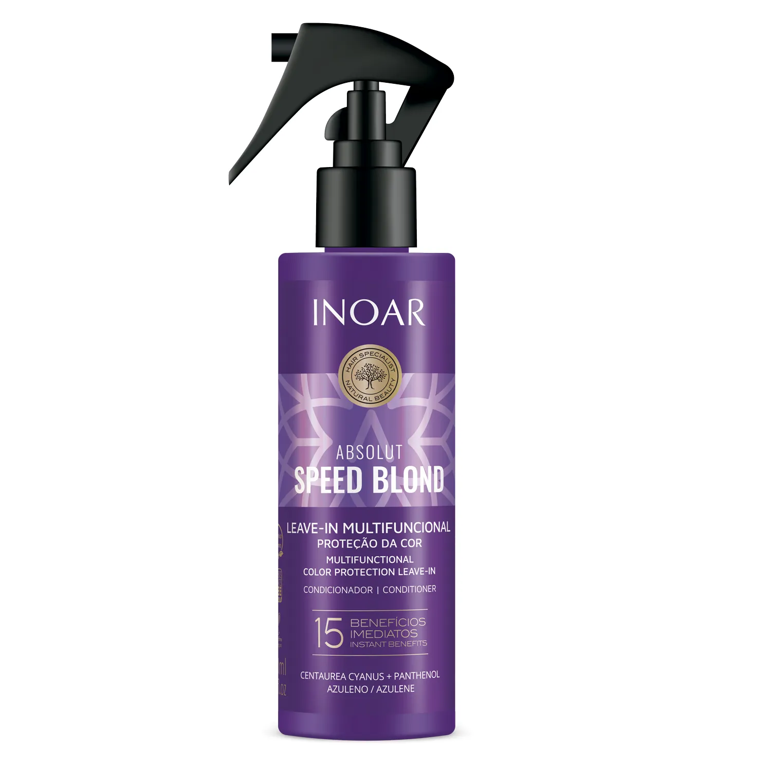 Inoar Absolut Speed Blond Leave-In Matizador Multifuncional 15 Beneficios 200ml