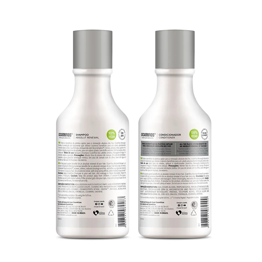 Inoar Cicatrifios Renovacao Absoluta Kit Shampoo + Condicionador 250ml