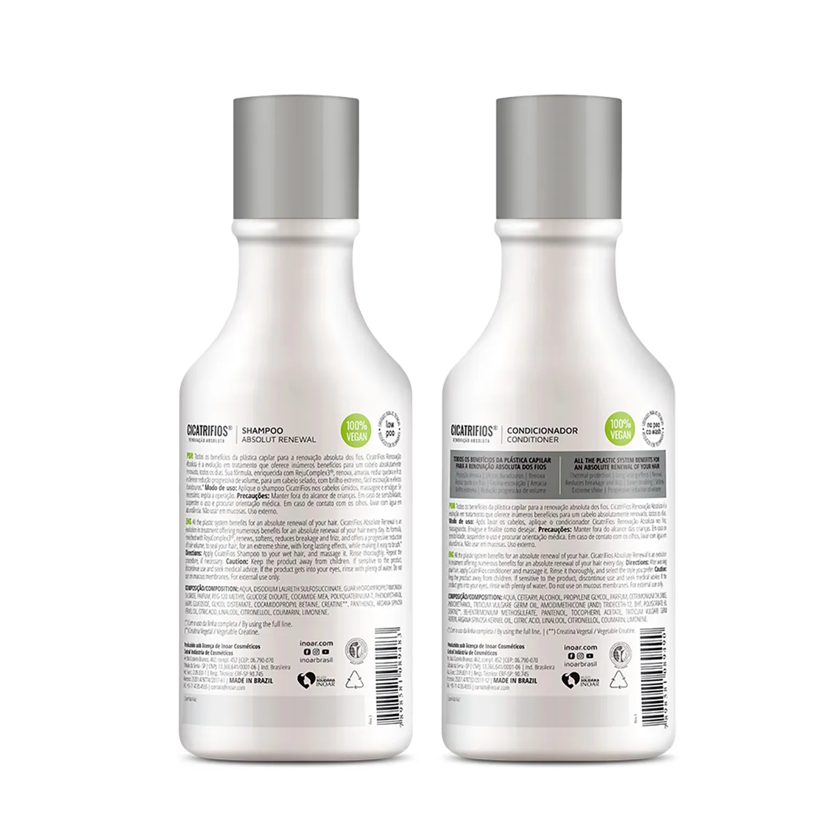 Inoar Cicatrifios Renovacao Absoluta Kit Shampoo + Condicionador 250ml