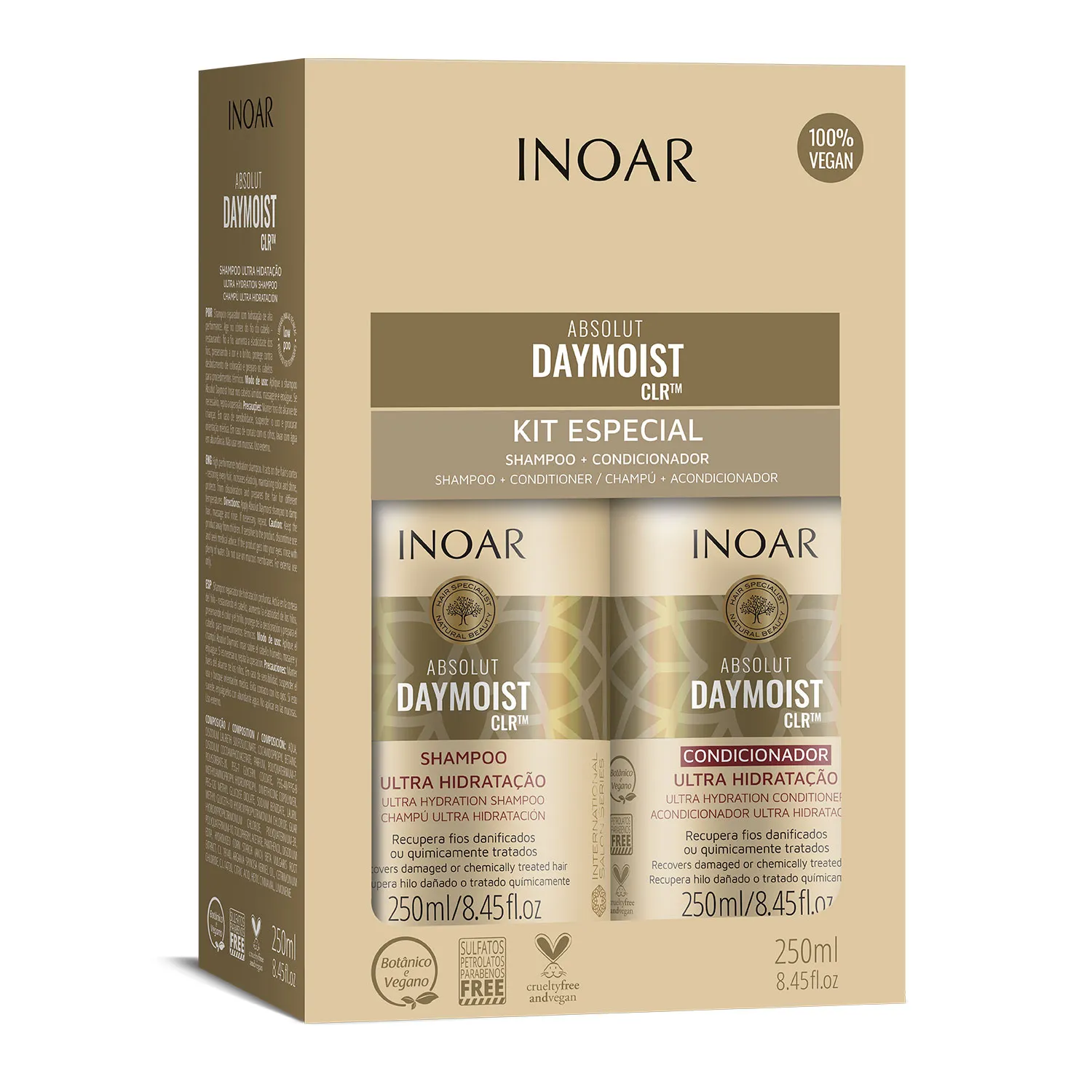 Inoar Absolut Daymoist CLR Kit Especial Shampoo + Condicionador 250ml