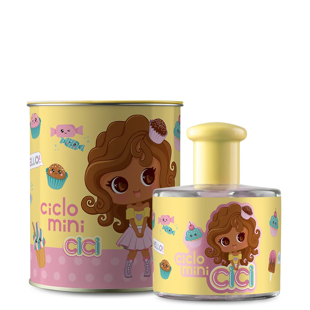 Ciclo Mini Cici Mel Deo Colônia 100ml com lata colecionável amarela