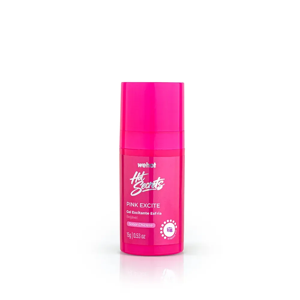 Frasco do Gel Excitante Esfria Pink Excite Chiclete Hot Secrets Wehot 15g