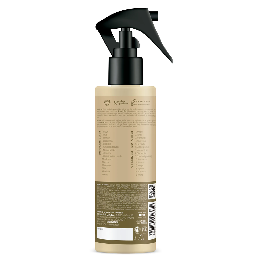 Inoar Absolut Daymoist CLR Leave-in Multifuncional HNR Spray 15 Beneficios 200ml