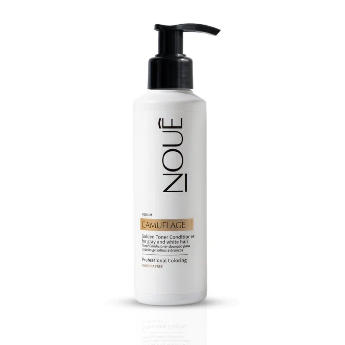Tonalizante Camuflage Medium Nouê 140ml - frasco branco com pump dourado