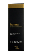 La Benig Henna para Sobrancelhas Preto Alta Fixacao Profissional 1,25g