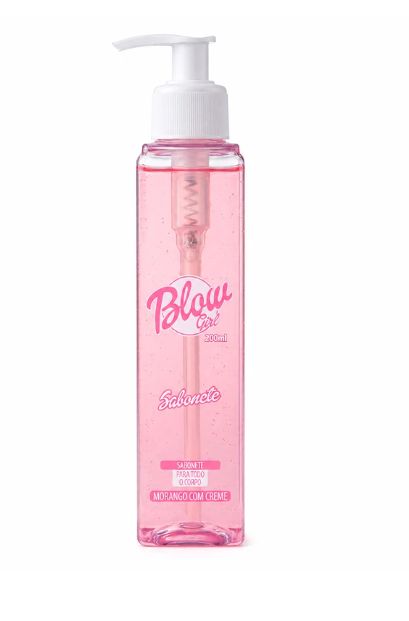 Blow Girl Sabonete Liquido Corporal Morango com Creme Karite Microcapsulas 200ml