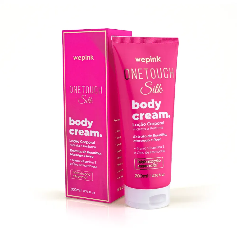 Wepink One Touch Silk Body Cream Loção Desodorante Hidratante Corporal Pele Sedosa 200ml