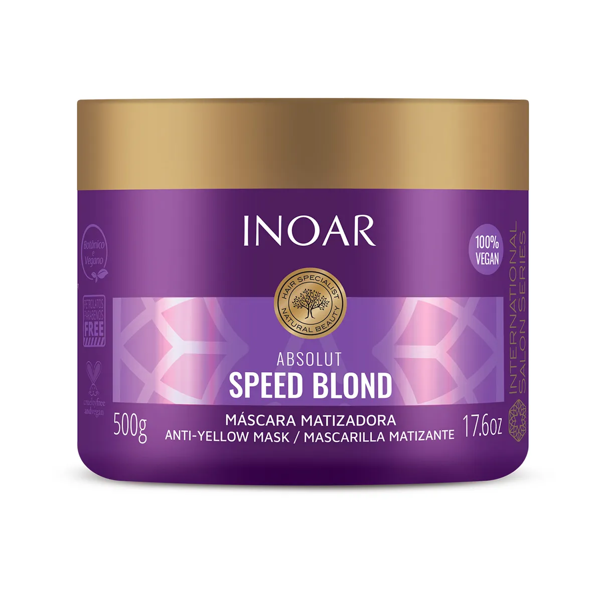 Inoar Absolut Speed Blond Mascara Matizadora Desamareladora 500g