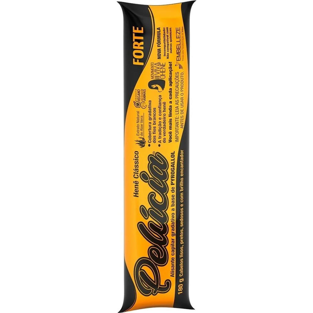 Pelucia Hene Forte Coloracao Capilar Castanho Escuro Natural Cobertura Total 180g