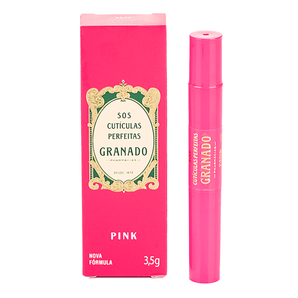 Granado Pink SOS Cutículas Perfeitas Caneta Hidratante Amolece Cutículas Unhas 3,5g
