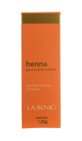La Benig Henna para Sobrancelhas Marrom Alta Fixacao Profissional 1,25g