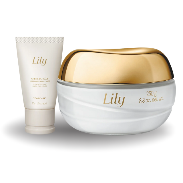 O Boticário Kit Lily Hidratante Corporal + Creme de Mãos 50g