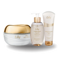 O Boticário Lily Kit Velvet Creme Acetinado + Sabonete Líquido 250ml + Esfoliante 200ml