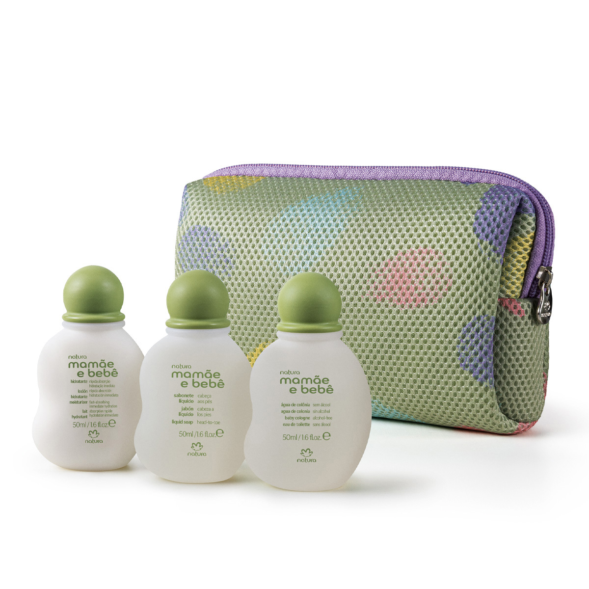 Natura Kit Presente Mamãe e Bebê Miniaturas com Bolsa | Vegano ...
