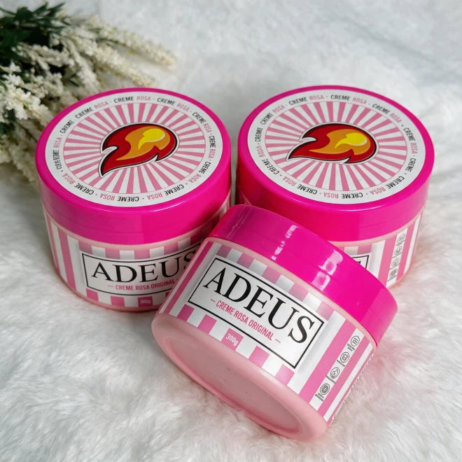 Adeus Creme Rosa Oficial 300g três potes