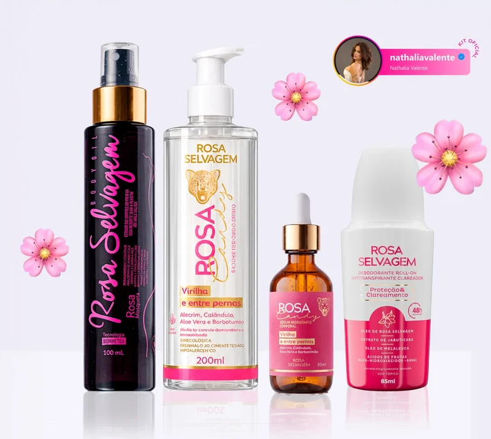 KIT Florzinha Rosa Candy - Nathália Valente
