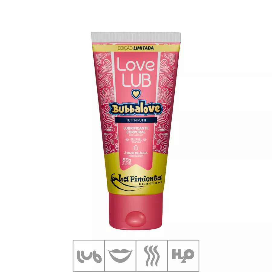 Lubrificante Beijável Love Lub Bubbalove 60g (ST903) - Tutti-Frutti
