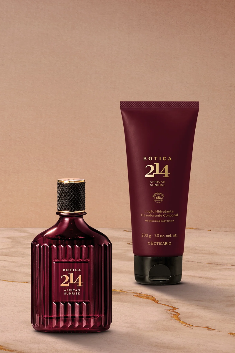 O Boticário Botica 214 African Sunrise Kit Eau de Parfum 90ml + Loção Corporal 200ml