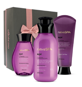 O Boticário Nativa SPA Kit Açaí Loção 400ml + Sabonete Líquido + Óleo Corporal