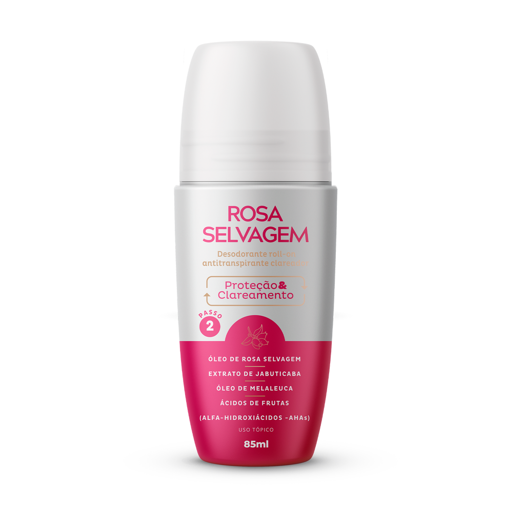 Rosa Selvagem Desodorante Roll-on Clareador 85ml