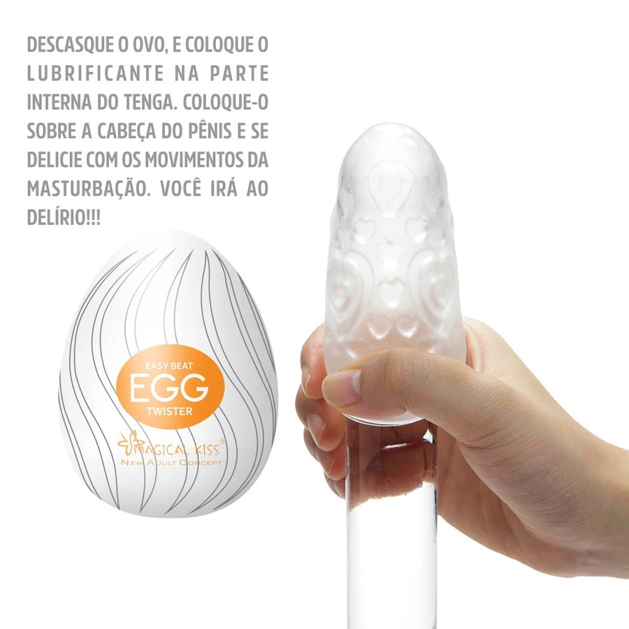 Magical Kiss Masturbador Egg Twister