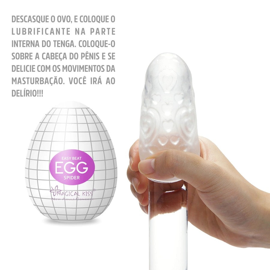 Magical Kiss Egg Spider Masturbador Masculino