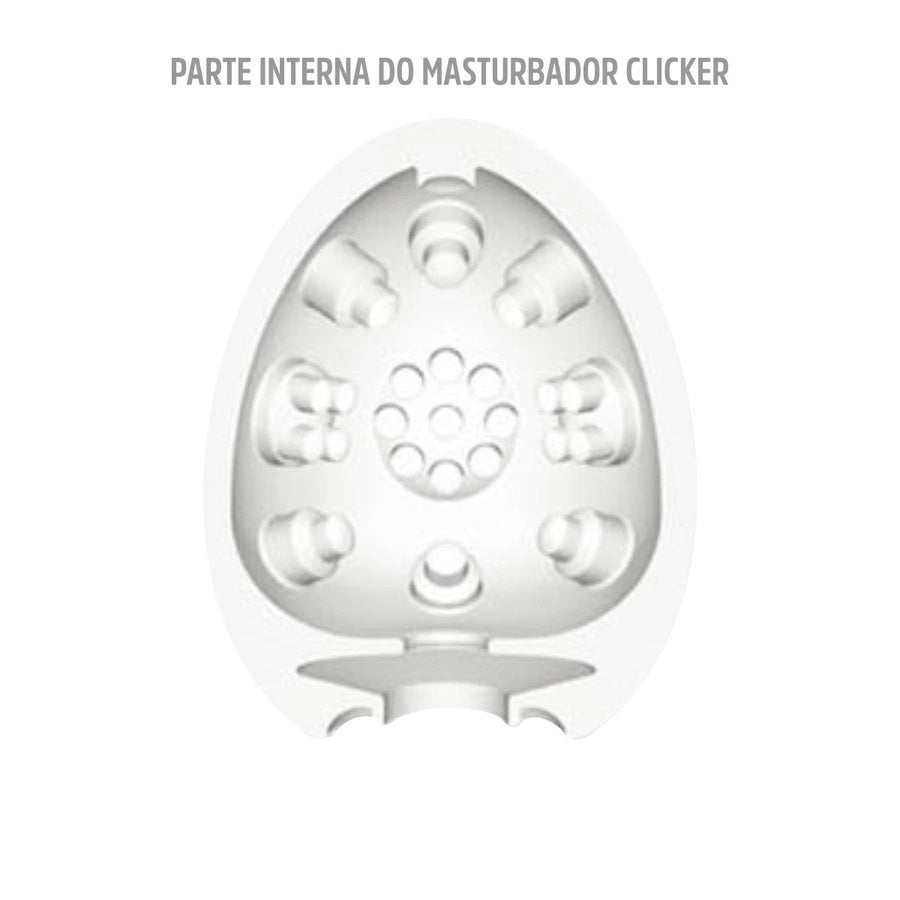 Masturbador Egg Magical Kiss Clicker Relevos 360°