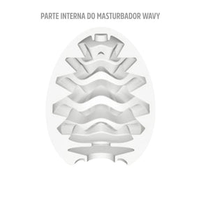 Magical Kiss Egg Masturbator - Wavy