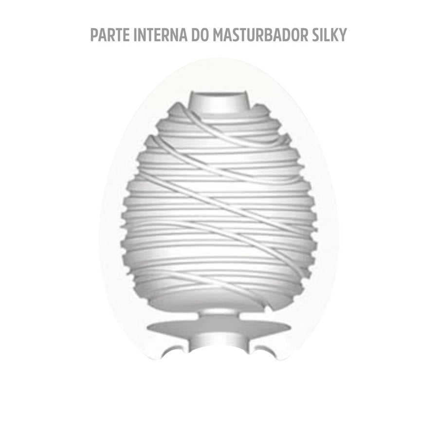 Magical Kiss Masturbador Egg Masculino Silky Relevos 360°