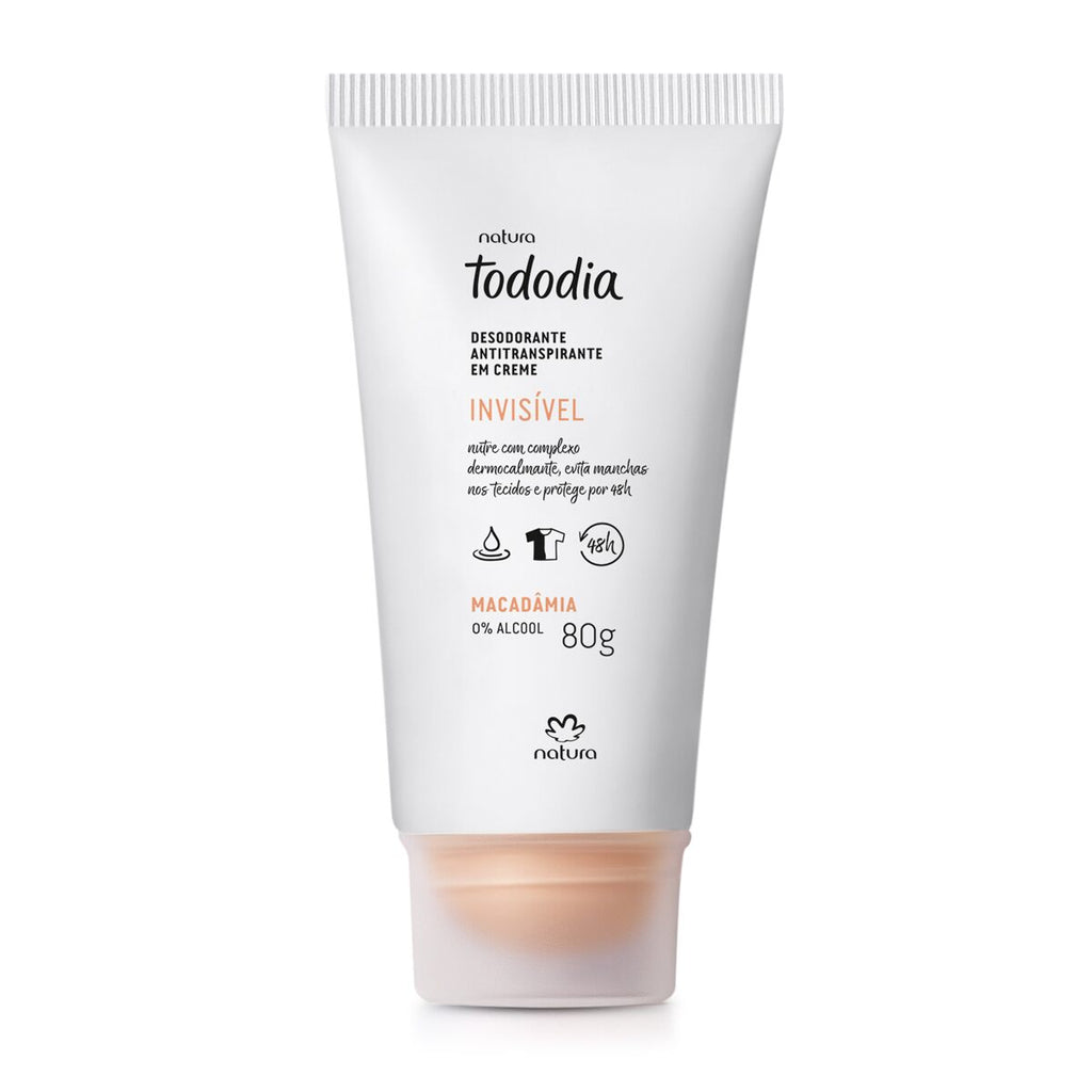 Natura Tododia Desodorante Antitranspirante Creme Macadâmia 80g