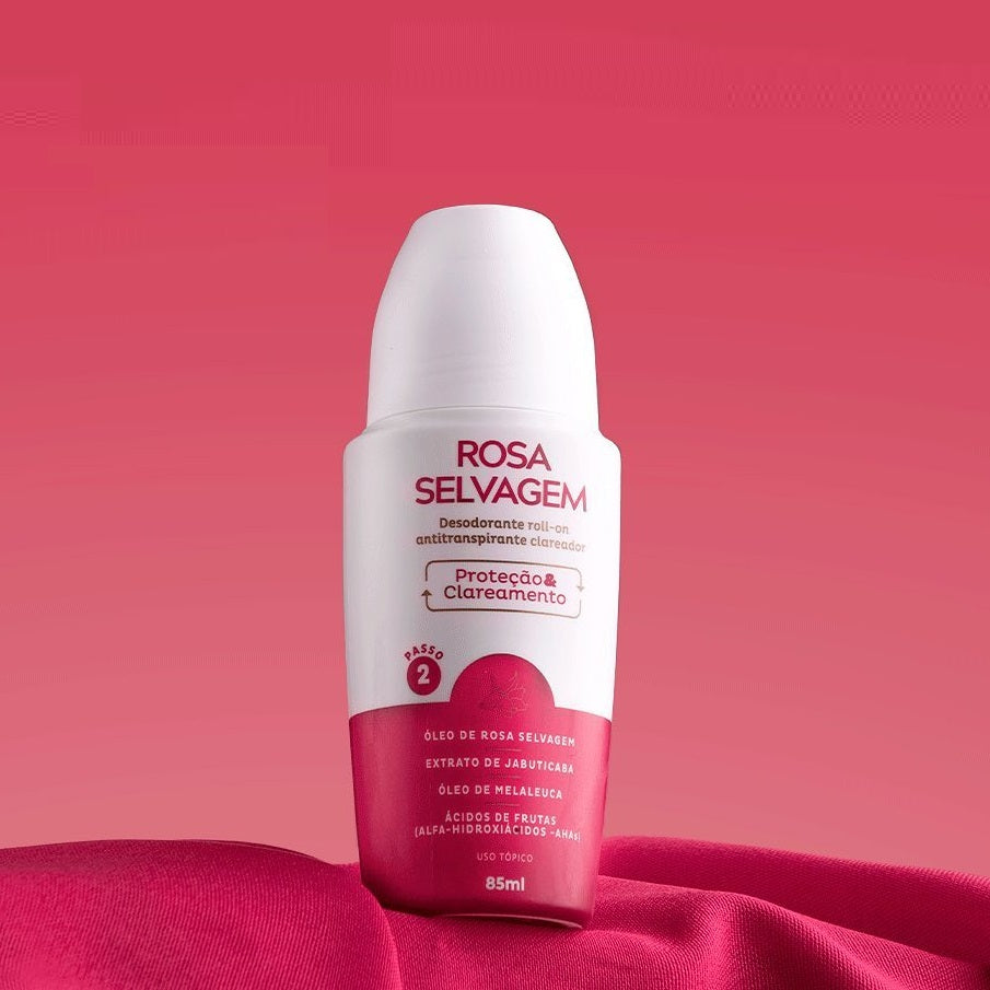Rosa Selvagem Desodorante Roll-on Clareador 85ml