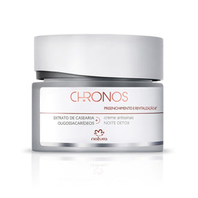 Creme Antissinais Preenchimento e Revitalização 60+ Noite Chronos Derma