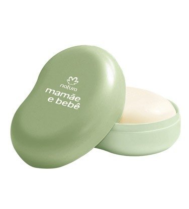 Mamãe Bebê Bar Soap 100g with Soap Dish - Natura