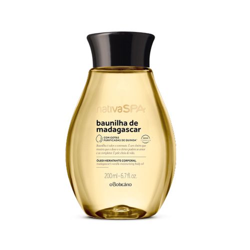 O Boticário Nativa SPA Baunilha de Madagascar Óleo Corporal Hidratante 200ml