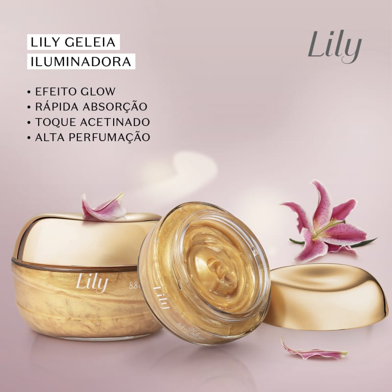 O Boticário Lily Glow Geleia Iluminadora Corporal 250g