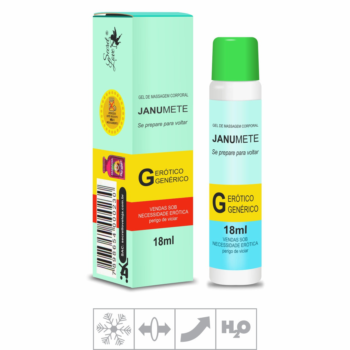 Janumete Excitante Masculino Vasodilatador Efeito Resfriante 18ml