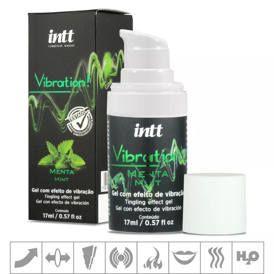 Intt Vibration Gel Excitante Unissex Menta 17ml