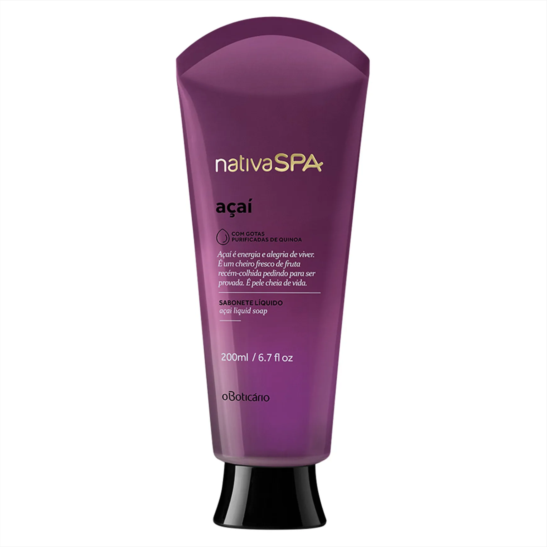 O Boticário Nativa SPA Açaí Sabonete Líquido Corporal 200ml